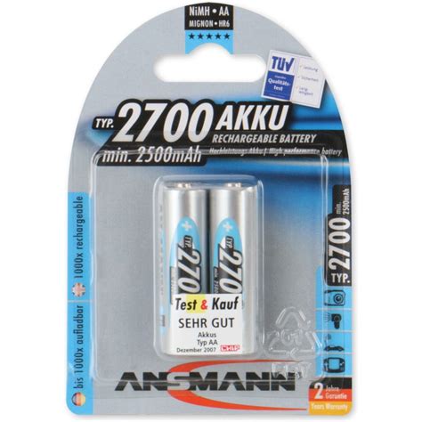 Ansmann Nimh Akku Premium Mignon Aa 2 700 Mah 2er Blister 5030852