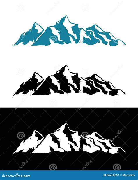 Vector Logo Of Alps Mountains Stock Vector Illustration Of Vector