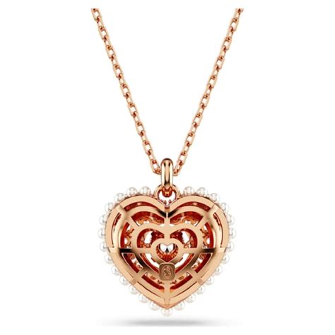 Collier Femme Swarovski Hyperbola Heart Wh 5680402 Rosedoré 3 Suisses