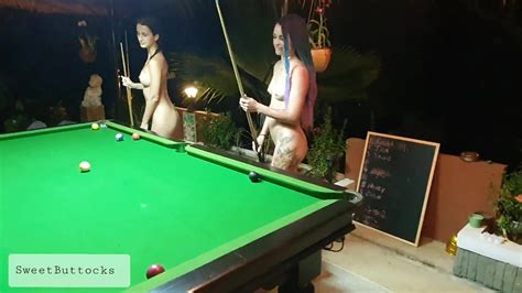 Two Naked Sluts Play Billiards In A Night Bar FAPCAT