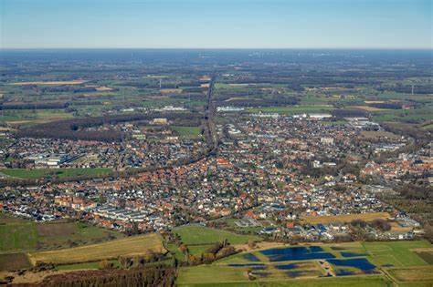 Werne Von Oben Stadtrand Mit Landwirtschaftlichen Feldern In Werne Im