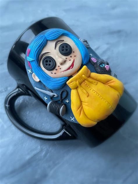 Coraline Mug Coraline Gifts Best Friend Personalized Gifts Polymer