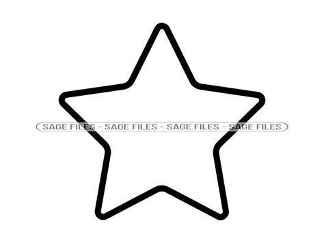 Star Outline SVG, Star SVG, Star Clipart, Star Files for Cricut, Star ...