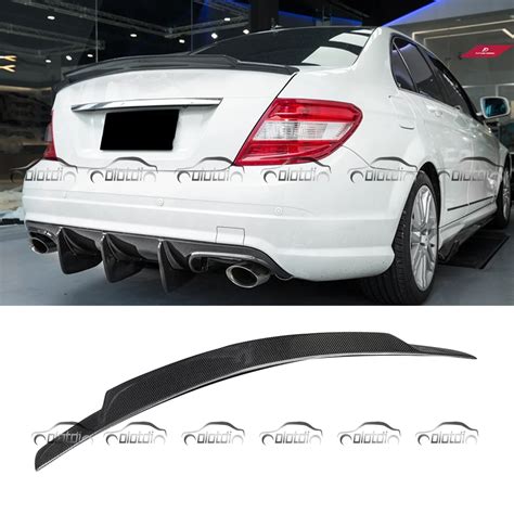 C74 Style Car Styling Real Carbon Fiber Rear Trunk Lip Wing Spoiler For