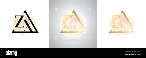 ZX Letter Initial Brand Logo Design Stock Vector Image Art Alamy