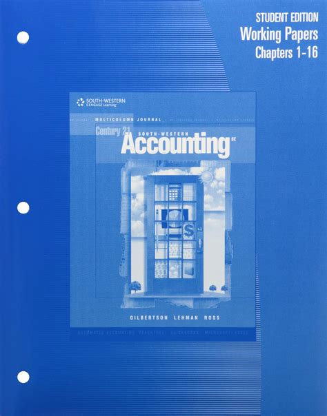 Amazon Century Accounting Multicolumn Journal Blue Text