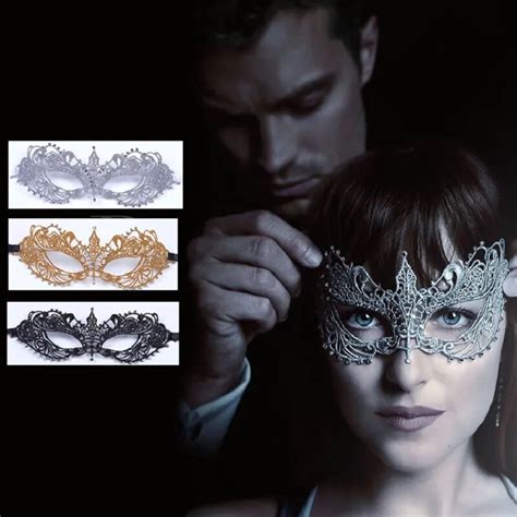 Fifty Shades M Scara Facial Hueca Gris Para Mujer Accesorios Ex Ticos