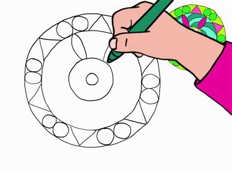 Apprendre Dessiner Un Mandala En Tapes