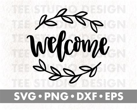 Bienvenido Svg Bienvenido Signo Svg Svg Archivos Para Cricut Etsy