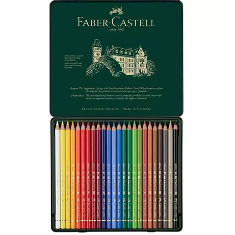 Lápices en Lata x 24 Colores Polychromos Faber Castell 2207 Improstock