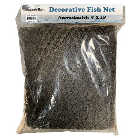 Natural Black Brown Fish Net Nautical Party Decor California