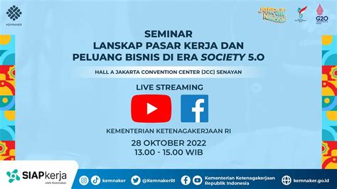 Live Seminar Lanskap Pasar Kerja Dan Peluang Bisnis Di Era Society