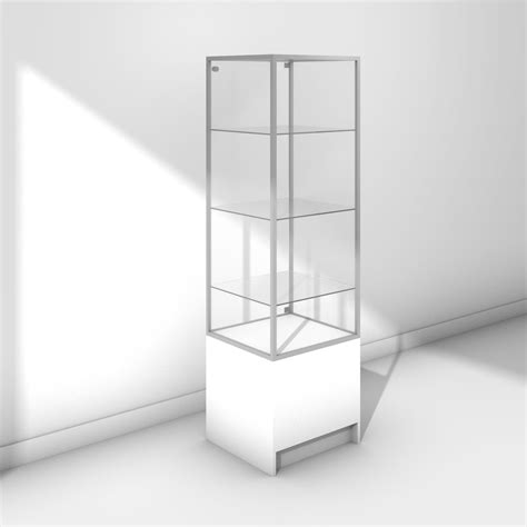 Glass Display Tower On Base Cabinet Glass Case By Plumbob