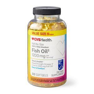 CVS Health 100 Wild Alaskan Fish Oil Softgels 360 Ct Yahoo Shopping