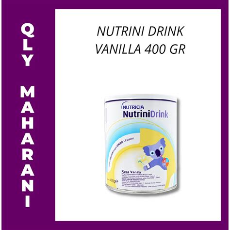 Jual Nutrini Drink Powder Vanilla 400 Gr Shopee Indonesia