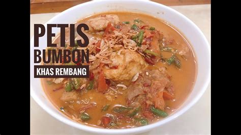 RECIPE PETIS BUMBON KHAS REMBANG YouTube