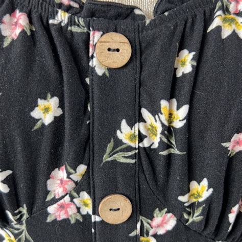 Nobo Tops Nobo L 113 Black Floral Blouse Poshmark