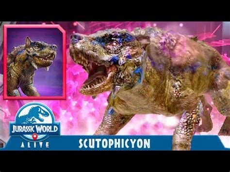 NEW LEGENDARY HYBRID SCUTOPHICYON UNLOCKED JURASSIC WORLD ALIVE YouTube