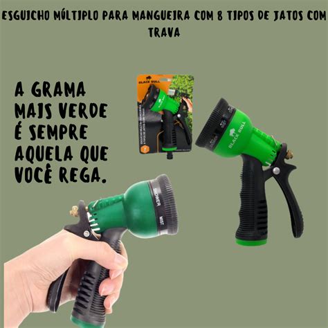 Esguicho Multiplo Para Mangueira De Jardinagem 8 Tipos De Jatos