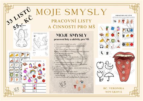 Moje Smysly Pracovn Listy A Aktivity Inspirace Nejen Do Kolky