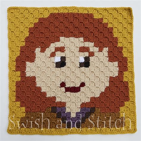 Molly Weasley C2c Crochet Block Swish And Stitch