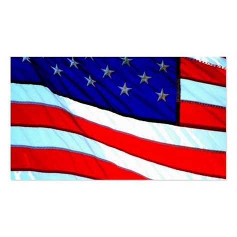 American Flag Business Card Template | Zazzle