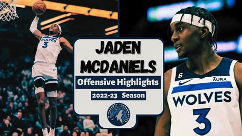 Jaden Mcdaniels Offensive Highlight Reel Season Youtube