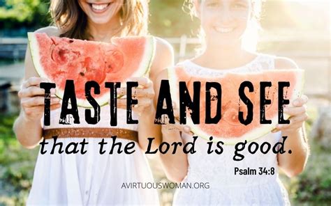 Taste And See That The Lord Is Good Scripture Cards Free Printable