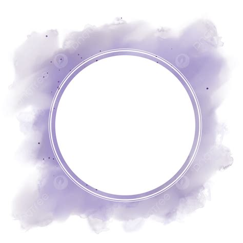 Aquarela Roxa Borda De Círculo PNG Roxo Bordas Do Círculo Borda