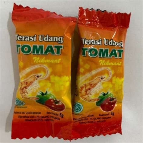 Jual Terasi Udang Cap Tomat 1 Sachet 5 Gram 03 Di Seller Sahabat