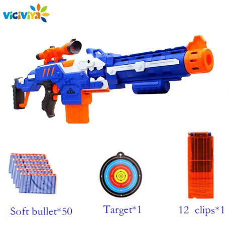 Electronic Submachine Toy Gun For Nerf Rival Elite Series Soft Bullet Gun Darts Blaster Outdoor