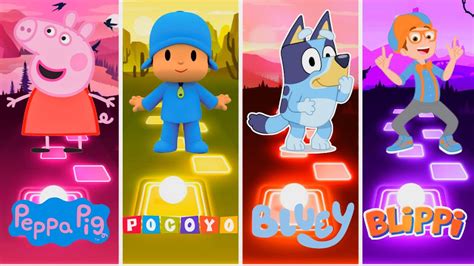 Peppa Pig Pocoyo Bluey Blippi Who Is Win Youtube