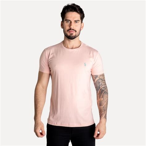 Camiseta Básica RL Rosa Nude ROUPAS Camisetas Gola Redonda Outlet360