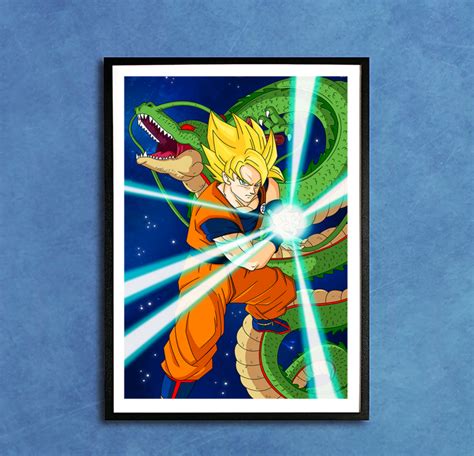 Affiche Goku Et Shenron Le Dragon Affiches Print Affiches Dragon