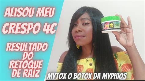 Resultado Do Retoque De Raiz Do Mytox Alisando Meu Cabelo 4c Com O Botox Mytoxmayphios Youtube