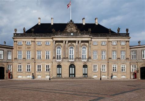 Queen Palace Denmark Copenhagen Amalienborg Castle Stock Photo Image