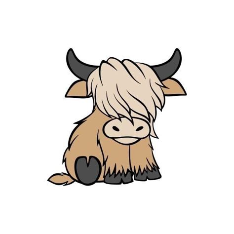 Pin By Lisa Albrecht On Cricut Cow Drawing Highland Cow Painting Cow Sketch