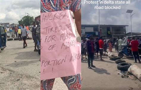 Commercial Tricycles And Angry Residents In Warri Stage Protest Over