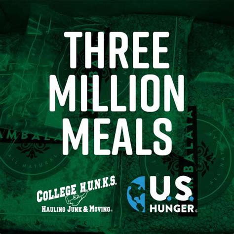 College Hunks Hauls Away Hunger By Donating More Than Three Million