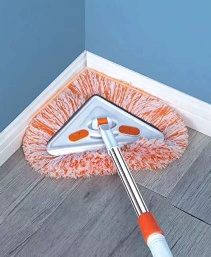 Rotatable Triangle Mop With Long Handle Microfiber Flat Floor Mop Rotatable Cleaning Brush Glass