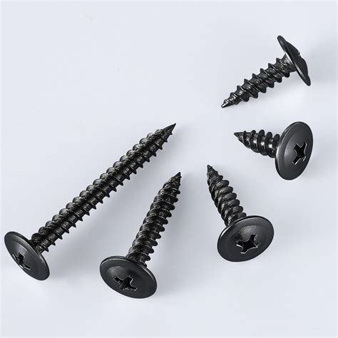 Snapklik Wensilon Black Truss Head Wood Screws Quick Metal