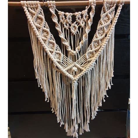 Macrame 掛毯 掛飾 波西米亞風 民族風 窗簾 門簾100手工 編織 蝦皮購物