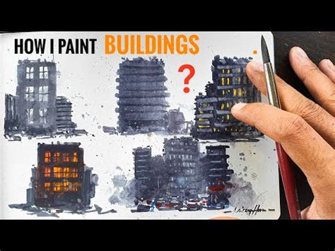 How To Paint Buildings Easy Lessons On Painting Buildings