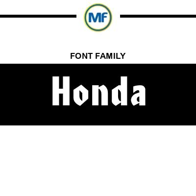 Honda Font Family: Download Free | MaisFontes