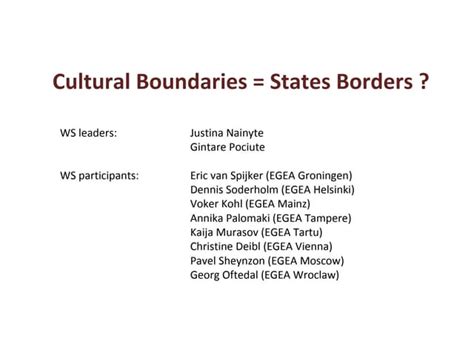 NBRC'09 ws:cultural boundaries | PPT