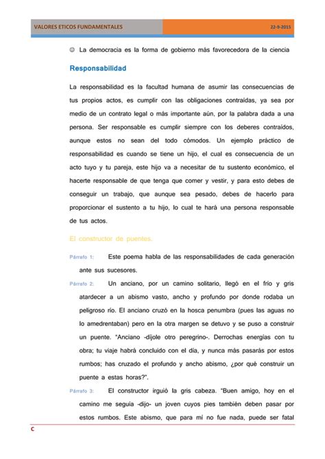 VALORES ÉTICOS FUNDAMENTALES PDF Descarga Gratuita