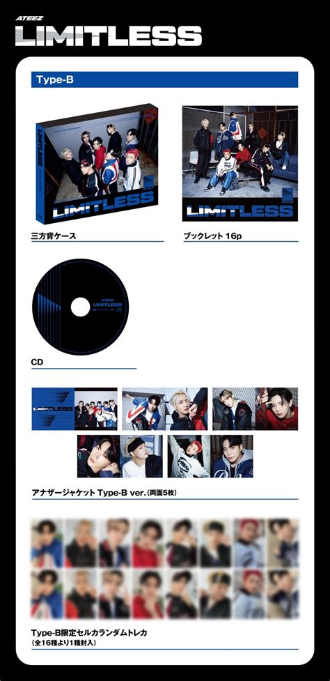 Ateez Japan 2nd Single Album Limitless Packaging Preview Rkpop