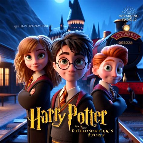 Filmes Da Saga Harry Potter Ganham Cartazes Estilo Pixar