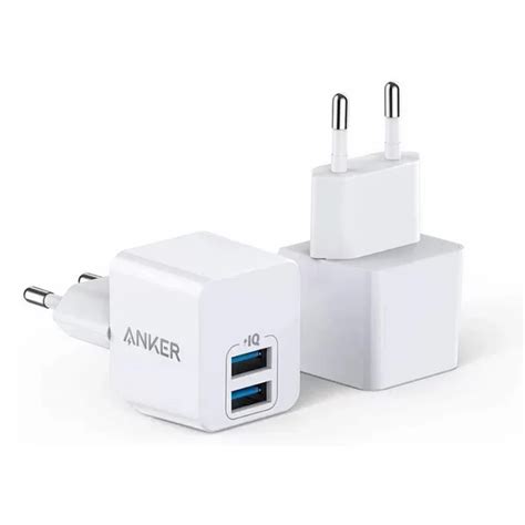 Anker A2620L22 PowerPort Dual Port Wall Charger 12W White Technology