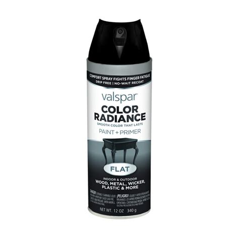 Valspar Flat Black Spray Paint And Primer In One Actual Net Contents